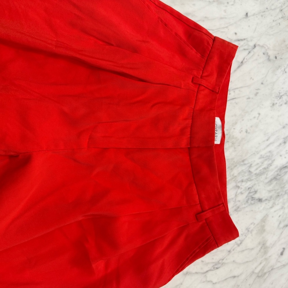 NEW Lucy Paris Wide Leg Red Trousers Pants - Size XS - Picture 5 of 6